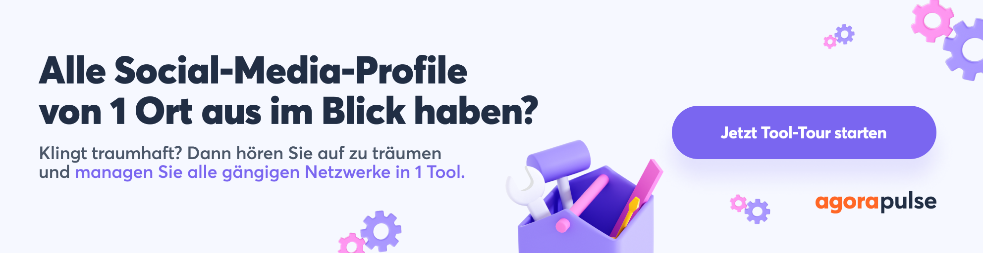 Alle Social-Media-Profile von 1 Ort aus im Blick haben