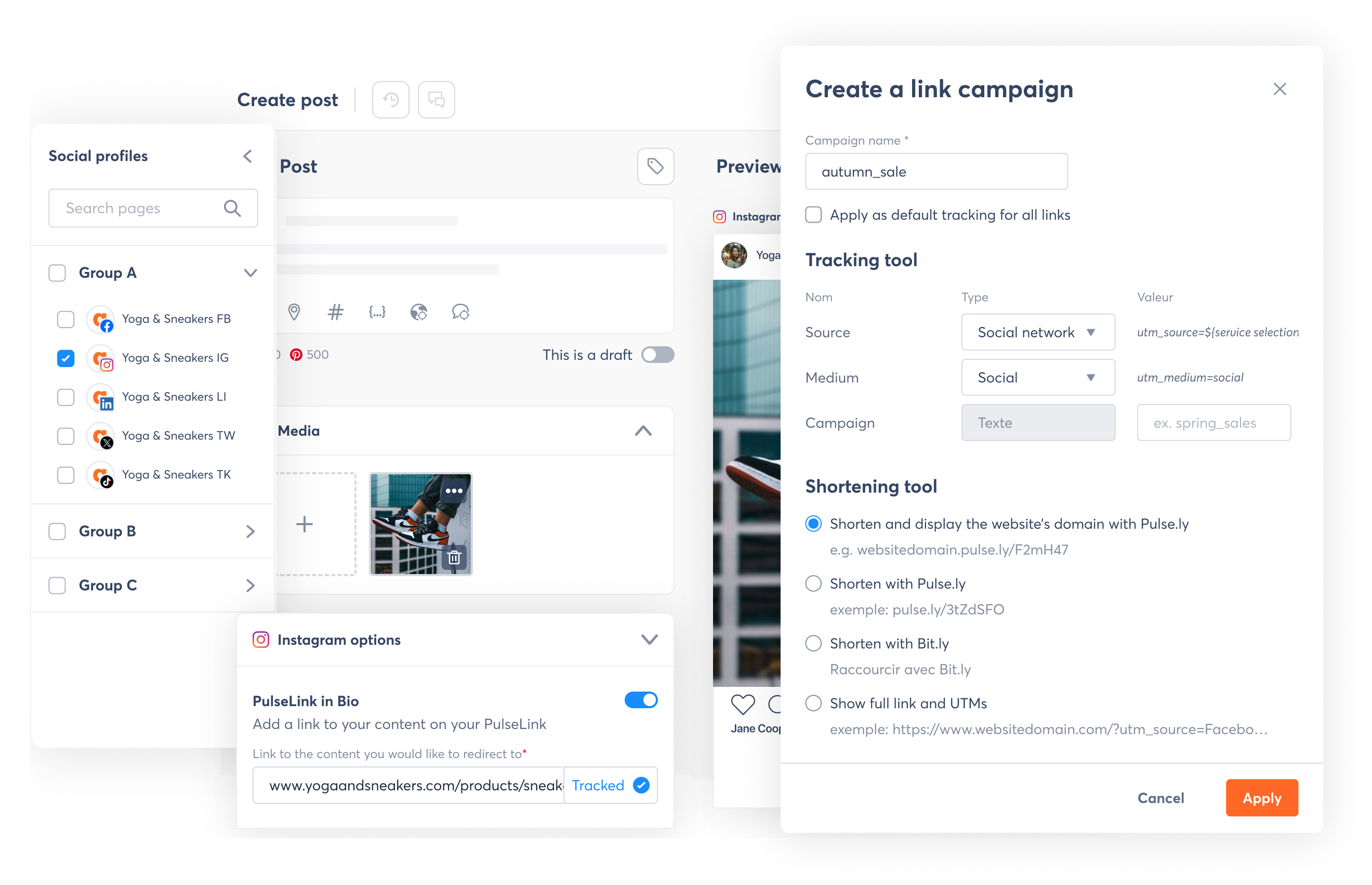 A view of Measure Social ROI from links